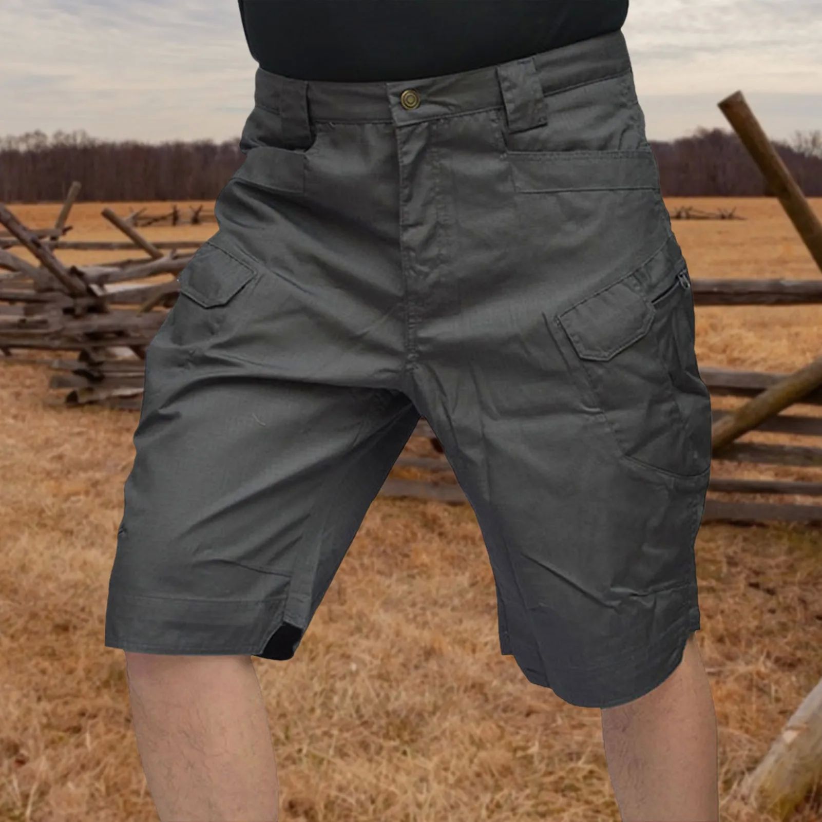 Outdoor Tactical Shorts Pants for Men Hiking Cargo Short Pan-图0