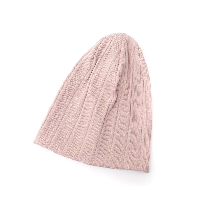 Autumn and Winter Cotton Ribbed Beanies Adult and Kids Hat f - 图2