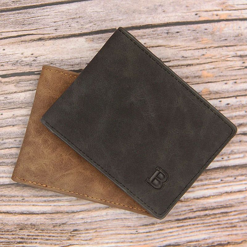 2023New Men Wallets Small Money Purses Wallets New Design Do - 图0