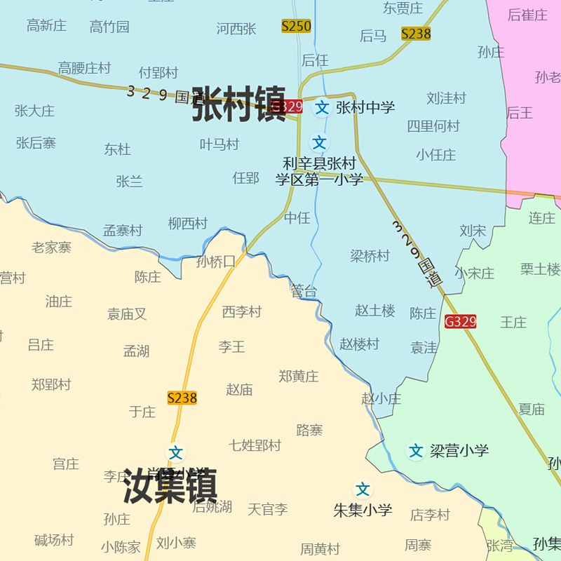 利辛县地图批零1.1米新款墙贴安徽省亳州市防水图片彩色素材包邮 - 图2