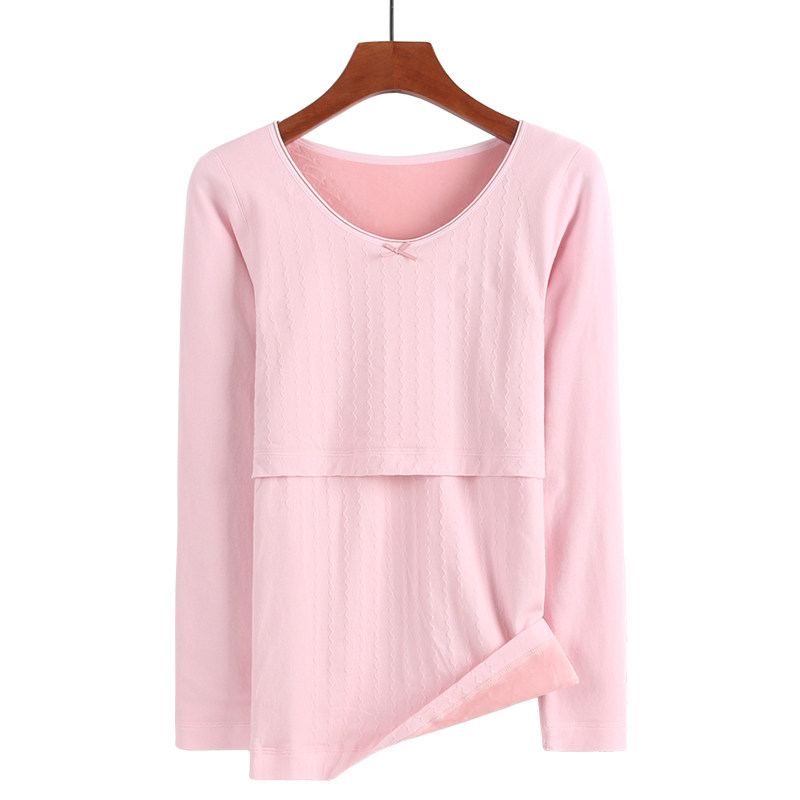 秋冬产后吸湿排汗喂奶单件保暖衣 恬妃秋衣