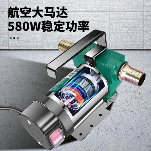 百威狮电动抽油泵小型12V24V220V伏柴油泵加油机抽油神器自吸泵 - 图2