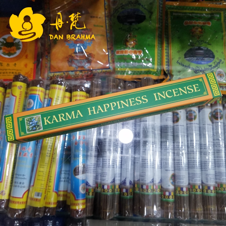 不丹皇室藏香KARMA HAPPYNESS INCENSE手工粗线香1盒正品包邮 - 图1