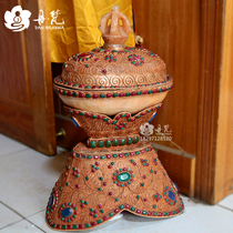 Tibetan Buddhist Buddhist Pagan the Grand Crystal Crystal Strangle the Buddhist Monastery The Buddha is 60cm meters wide 43cm 43cm meters wide