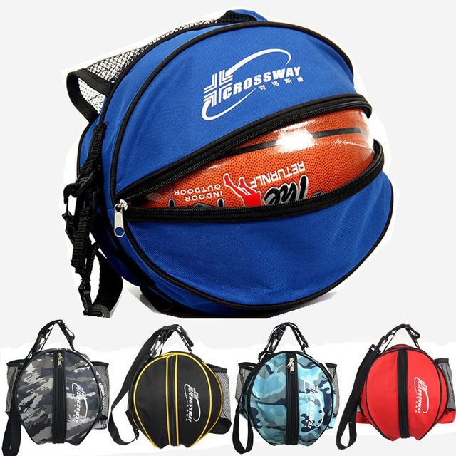 Basketball bag, shoulder backbone training backpack basketball bag net bag students children's volleyball football bag