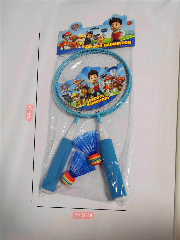 儿童铁质卡通羽毛拍玩具男女孩球类运动亲子活动户外活动羽毛球拍