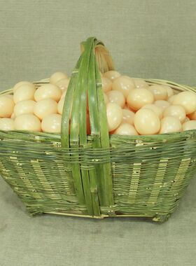 竹编菜篮手工竹篮子挂篮手提菜篮礼品篮鸡蛋篮水果收纳竹筐喜事筐