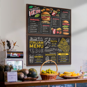 Brandland磁性小黑板家用教学可擦挂式记事板广告牌店铺手写菜单展示板摆摊小黑板儿童画板咖啡店展示牌