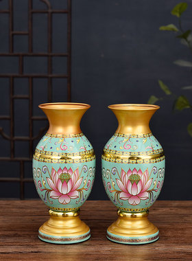 速发供水杯圣佛杯佛具用品大全香炉家用室内观音莲花供水杯供果花