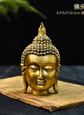速发跨境创意东树亚仿古佛头南脂品艺工礼品家居装饰品摆件