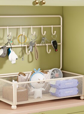 速发玄挂收纳装饰盒摆件入户门口鞋柜上置物架桌面关的整理墙神器