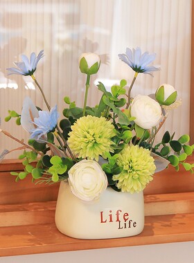 向日葵仿真花假花盆栽花艺摆件客厅家居餐桌办公室桌面装饰品摆设