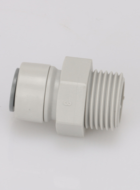 中荷1068 4分外丝转3/8PE管纯水机净水设备商用咖啡机接头 1813-E