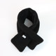 Winter scarf with velvet and thickened pockets, cross-adjustable and windproof
