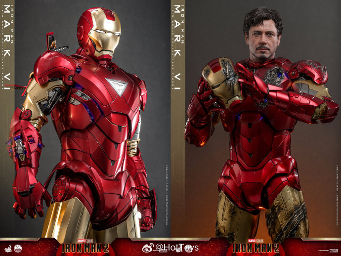 HOTTOYS HT 1/4 钢铁侠 MK6 可动眼 钢铁侠2 现货 - 图1