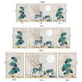 Cross -STITCH 2023 Новая линейная вышивка гостиная большая трехэтажная картинка Рекрутирование богатства оленя, простая вышивка ручной работы цветов