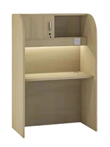 Examination and study from the study table partition independent single table university students who have been studying and reading from the study room