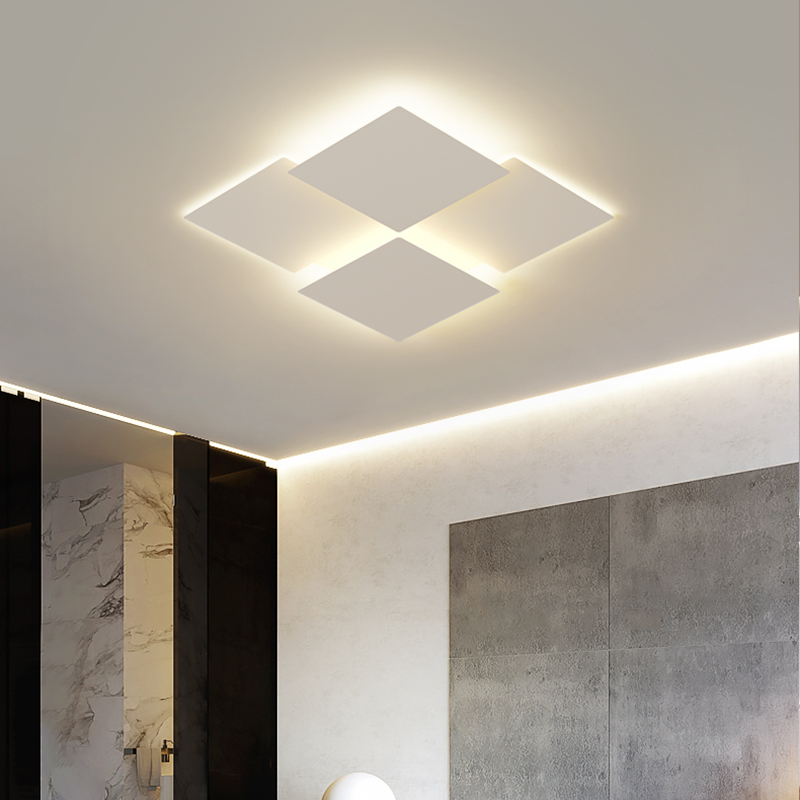 新款LED长方形客厅吸顶灯简约现代全屋套餐厅卧室大气奶油风灯具 - 图3