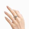 Seven grain rice ring 999 pure silver women's ethnic style solid open ring niche design men's and women's sterling silver ring