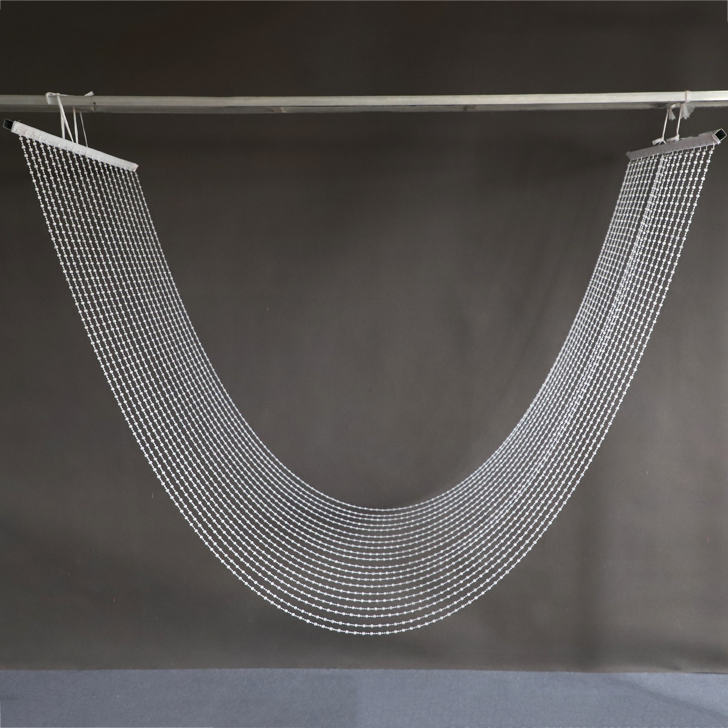 婚庆亚克力水晶珠帘波浪吊顶韩式地球珠水晶婚礼舞台背景吊顶布置,淘宝优惠券,粉丝福利购,淘宝优惠卷