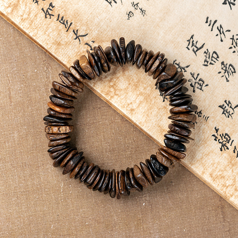 天然保真文莱沉香手串随形沉水老料沉香木佛珠女男士木手链切片珠,淘宝优惠券,粉丝福利购,淘宝优惠卷