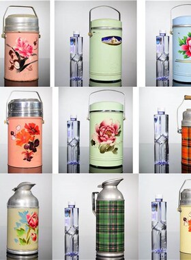 速发老式保温桶棒冰桶0糕桶复古8暖瓶7雪旧00老旧物件装饰品道具