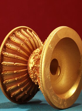 速发树脂释迦牟尼钵神兽花桑格浮雕花钵碗藏式用品摆钵菩萨佛件静