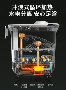 奥克斯足浴盆泡脚桶电动泡脚桶