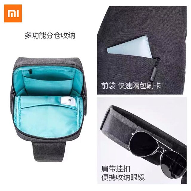 Multifunctional chest bag urban casual shoulder crossbody
