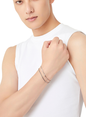 蛇骨双层手链男女小众高级设计感