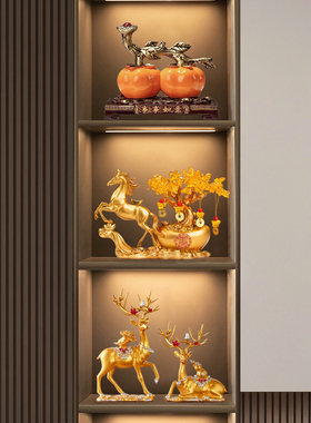 2026新中式酒柜摆件套装