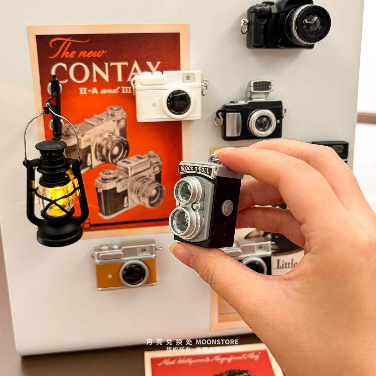 ins复古迷你相机冰箱贴磁吸单反照相机入户门洞洞板照片墙装饰,淘宝优惠券,粉丝福利购,淘宝优惠卷