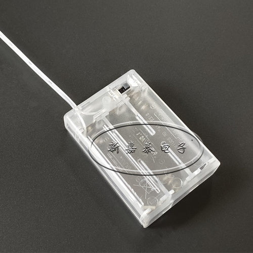 现货5号3节电池盒透明 带开关带盖AA 三节五号带线 led灯串电池座 - 图3