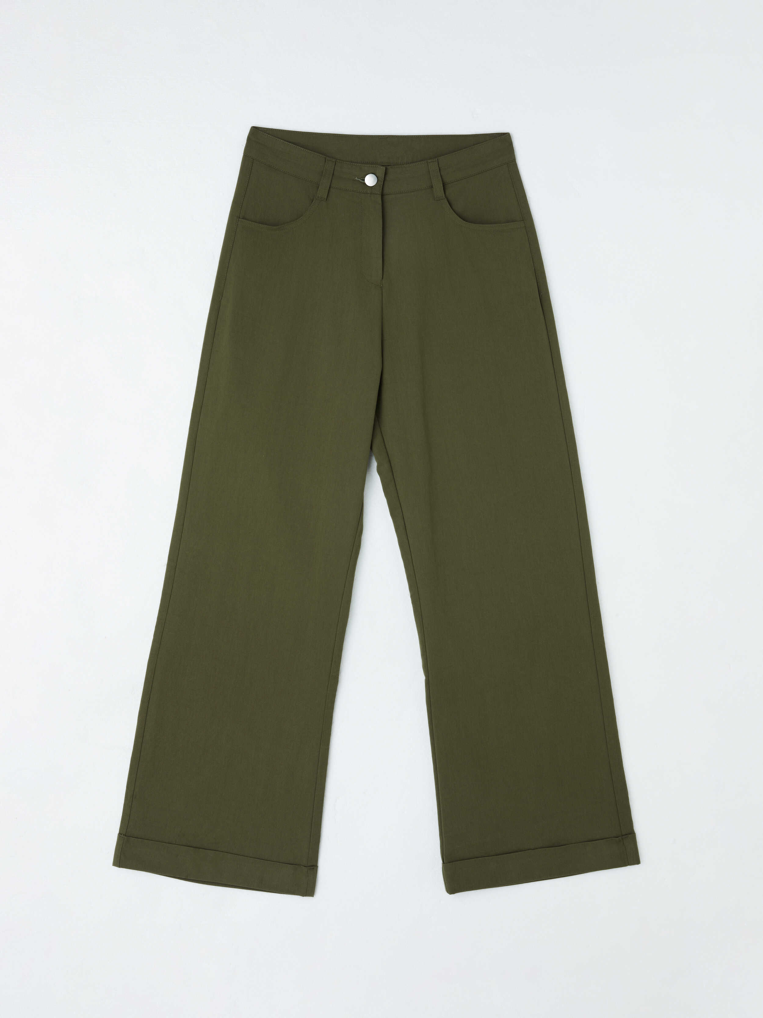 ZUKIZUKI三色卷边锦棉裤子-Rolled edge brocade cotton pant - 图2