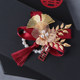 High-end bride and groom wedding corsage wedding full set family corsage parent bridesmaid best man VIP guest brooch
