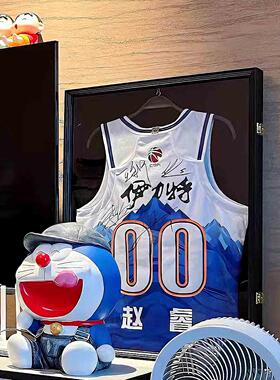 定制签名球衣装裱C罗梅西签名球衣裱框NBA纪念收藏衣服展示框相框
