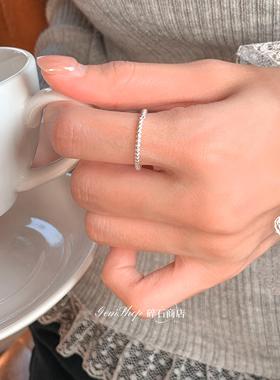 经典百搭！麻花扭纹质感纯银单戒