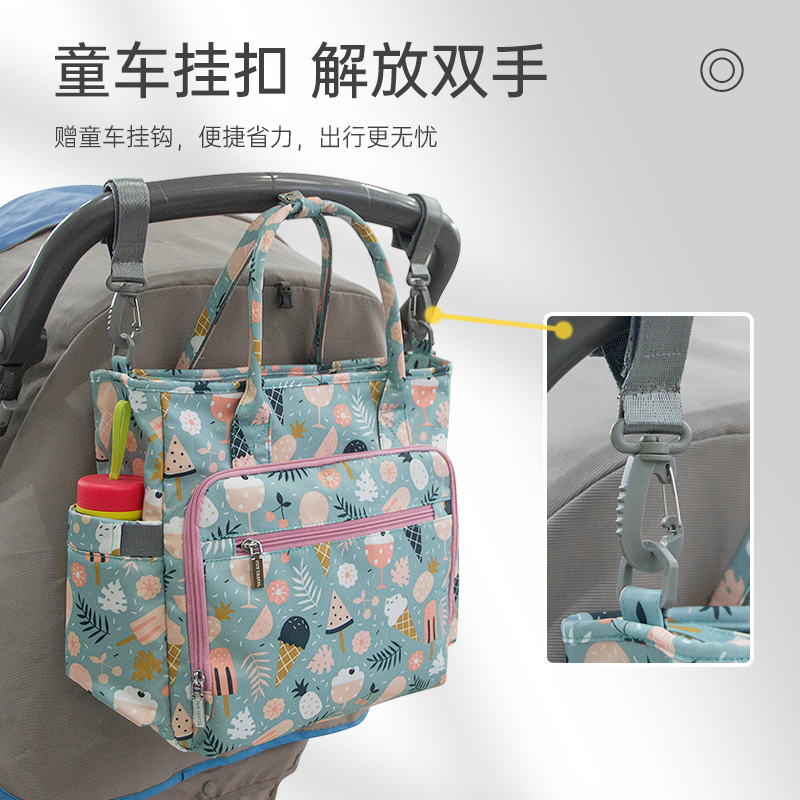 轻便大容量妈咪包手提袋母婴旅行包 funtravol帆伦汀娜女士包袋