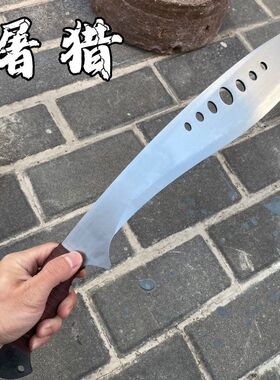 龙泉户外防身一体短刀尼伯军腿弯刀弹簧钢锻打唐横刀剑合法未开刃