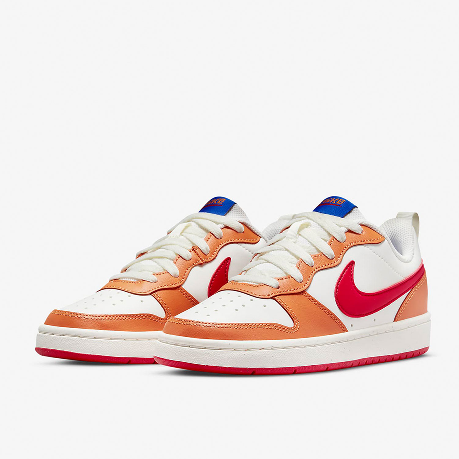Nike耐克Court Borough白橙女鞋低帮休闲板鞋复古男鞋BQ5448-119,淘宝优惠券,粉丝福利购,淘宝优惠卷