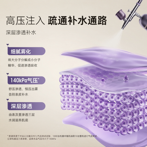 谷心注氧仪家用便捷式手持高压补水保湿美容纳米喷雾脸部精华导入 - 图3