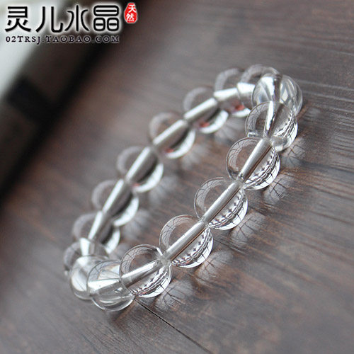 【买一送一】7A级全净体白水晶手链 正品天然男女白色手串仙女 - 图3