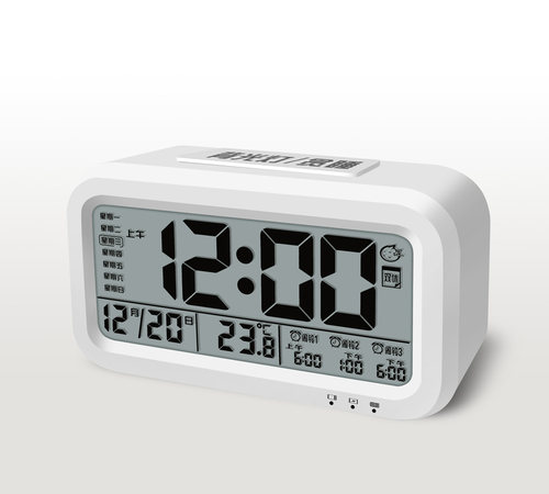 语音报时聪明钟闹钟智能夜光静音电子表Electronic alarm clock - 图2