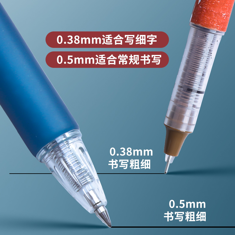 晨光大英博物馆水浒传限定中性笔联名款直液式速干走珠笔0.5按动黑色签字水笔学生考试用圆珠笔文具用品-图1