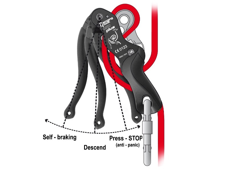 Singing Rock 索乐克 DOUBLE STOP 30 自停下降器 高空作业防慌乱 - 图3