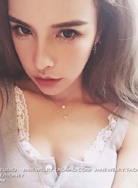 韩国进口透明隐形女短简约项链