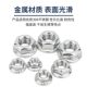 Hexagonal flange with toothed anti-slip female