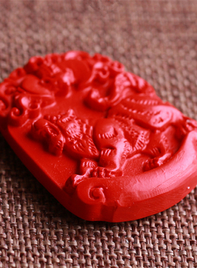 台湾帝王红生肖虎挂绳吊坠项链