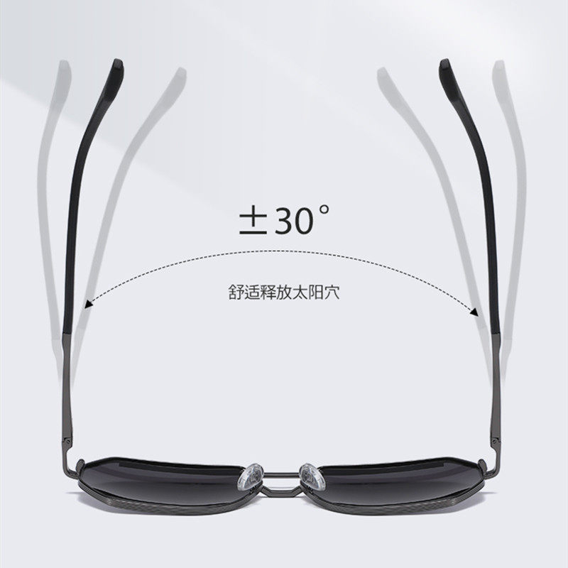有度数太阳镜男士开车司机紫外线潮 艾迪恩太阳眼镜