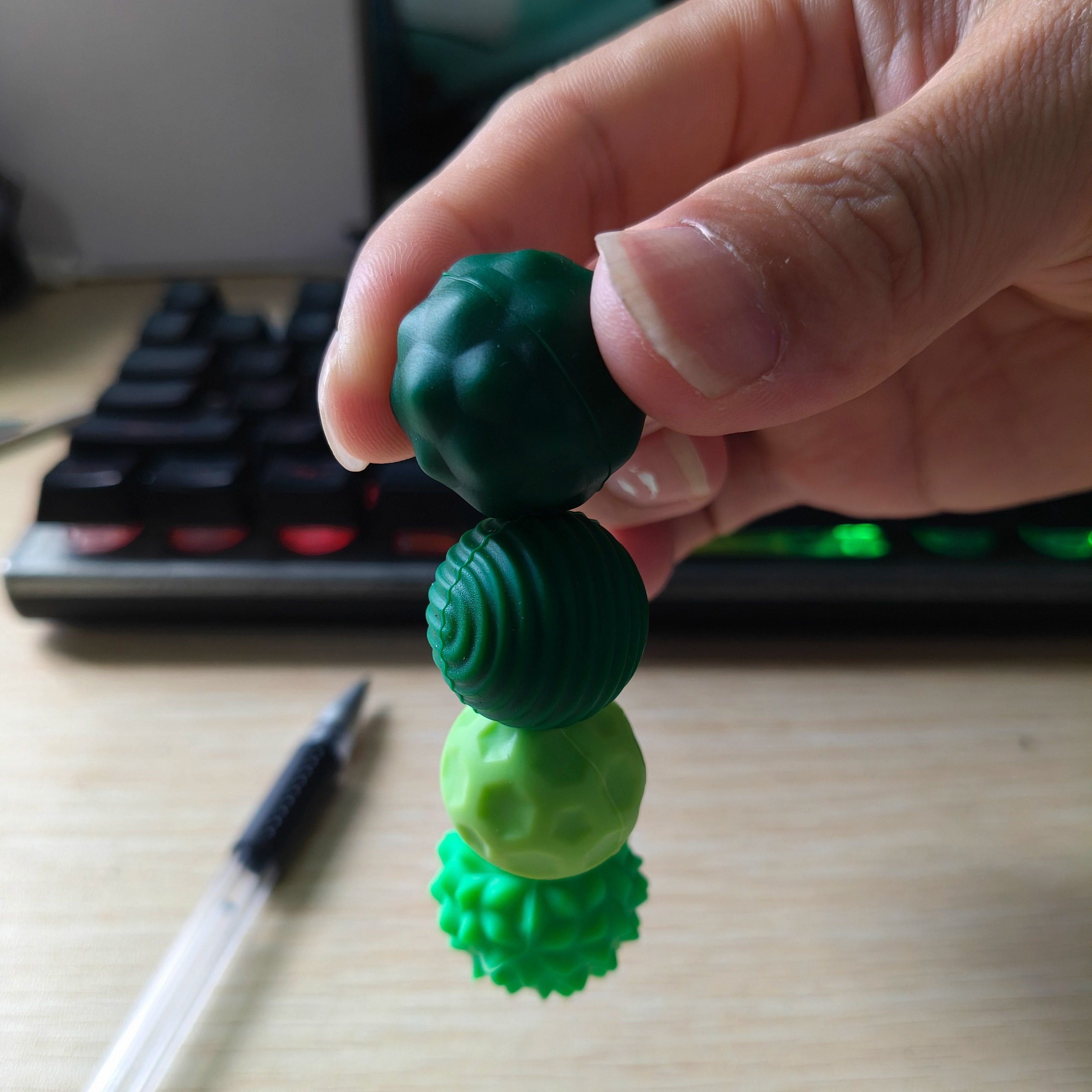 ADHD提升专注豆解压感官巴克球硅胶磁力球防分心减压焦虑磁吸玩具 - 图0